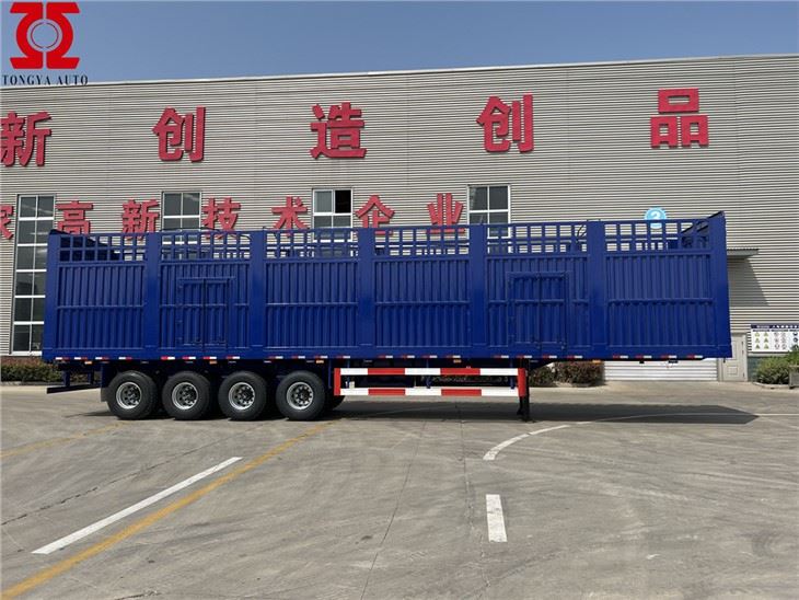 4axles স্টেক সেমি ট্রেলার