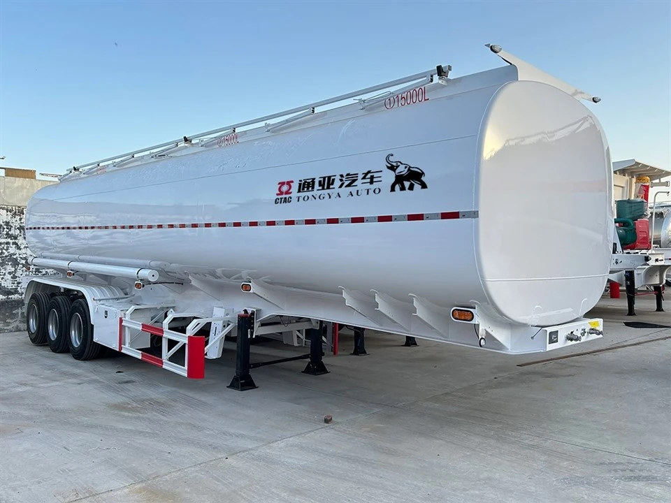 3 Axle 36T ফুয়েল ট্যাঙ্কার সেমি ট্রেলার